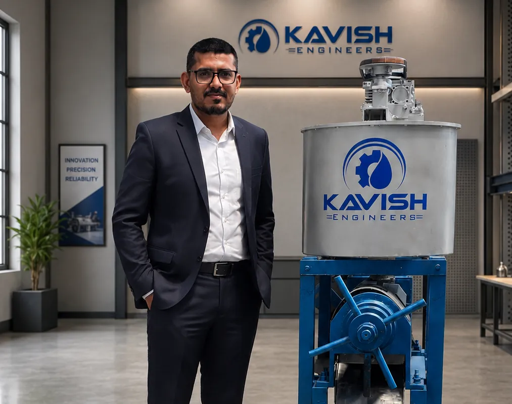Kavish Engineers cold press oil machine manufacturing factory in Rajkot, Gujarat